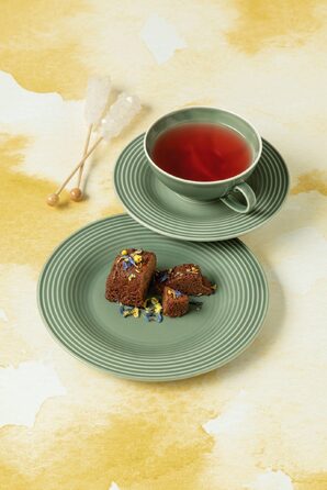 Чайний сервіз на 6 персон, 18 предметів, Beat Sage green Seltmann Weiden