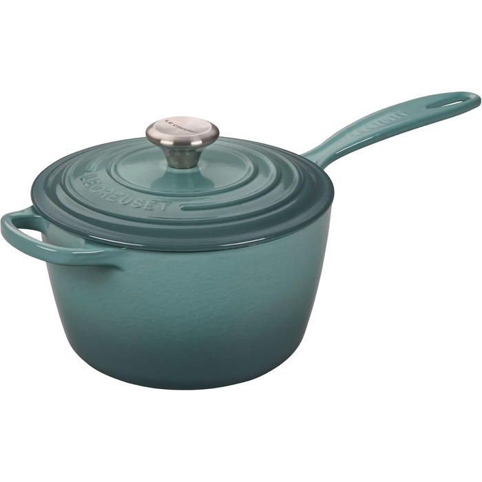 Чавунний сотейник 2 л з кришкою, Морська сіль Signature Le Creuset