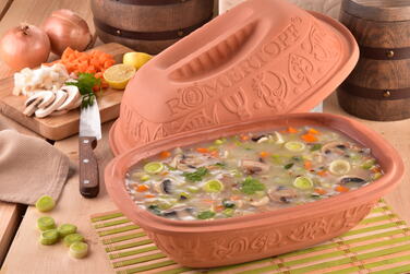 Жаровня середня класична, 34,5 х 17 х 22,5 см, Römertopf