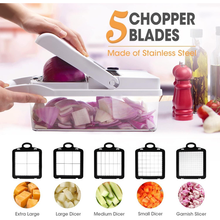 Овочерізка з контейнером 1,2 л білий SGAONSN