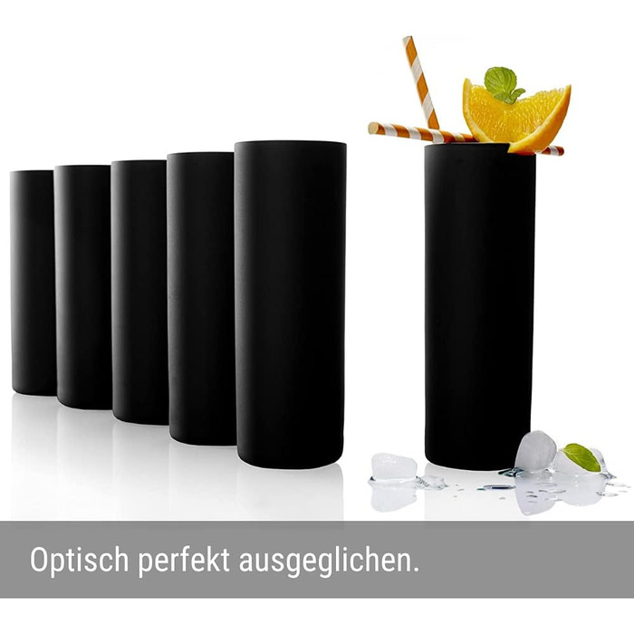 Стаканы для кампари 320 мл, набор 6 предметов, черные New York Bar Stölzle Lausitz