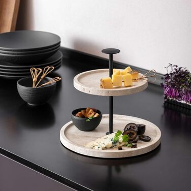 Етажерка 2-ярусна 24,5 см, бежевий Travertine Manufacture Villeroy & Boch