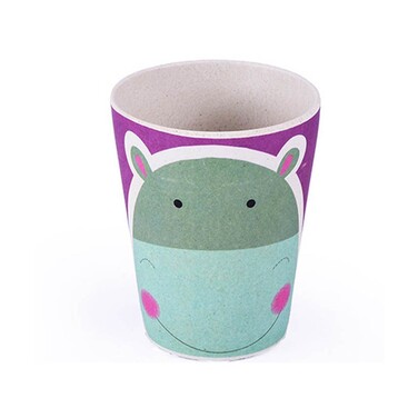 Стакан для детей бамбуковое волокно Fissman 300 мл Бегемот