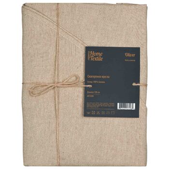 ARDESTO Скатертина Oliver, 136см, 100% бавовна, шоколад