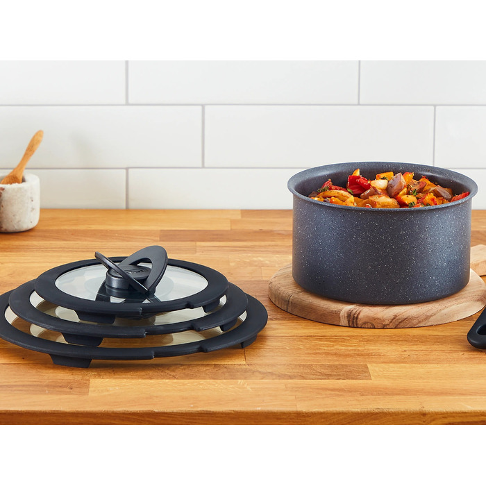 Tefal Кришка скляна Ingenio 18 см , скло, силікон