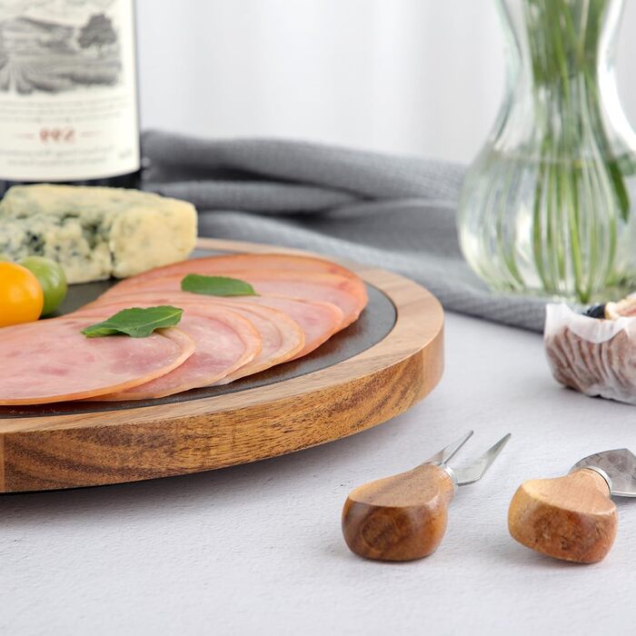 Сервірувальна тарілка з акацієвого дерева 30 см HALE OTEIR