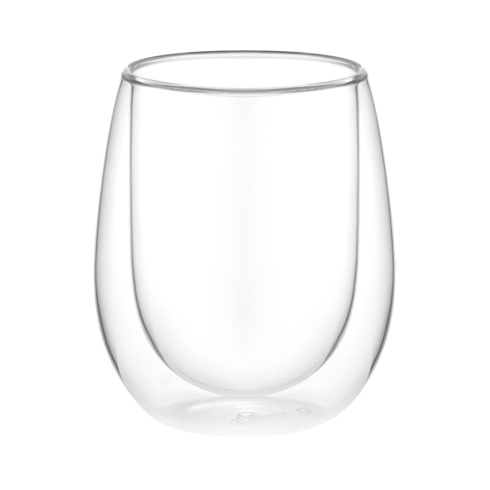 ARDESTO Набір чашок з подвійними стінками, 350мл, 2шт, боросилікатне скло, прозорий