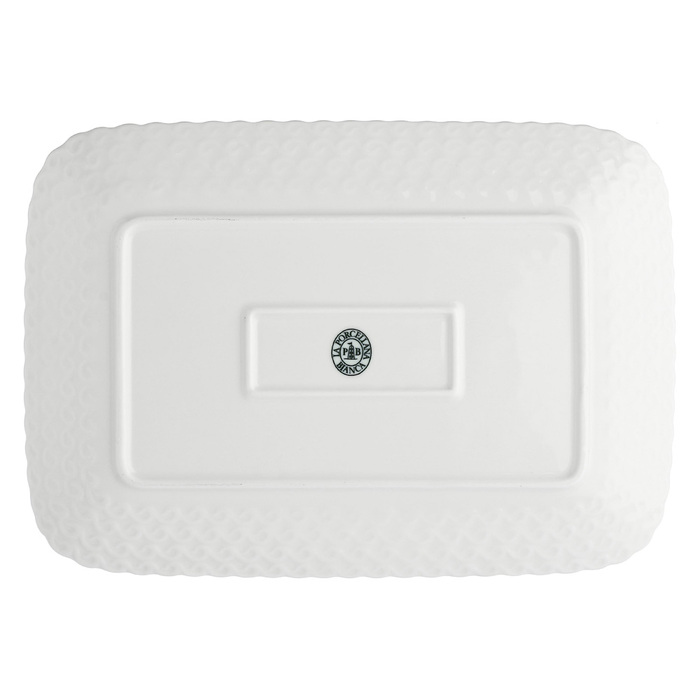 Піднос сервірувальний La Porcellana Bianca MOMENTI ORO, порцеляна, 27 х 19 см