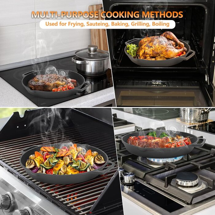 Чавунна сковорода 35 см onlyfire