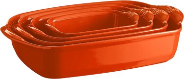 Форма для запікання прямокутна 36,5 x 23,5 x 7 см, помаранчева Emile Henry