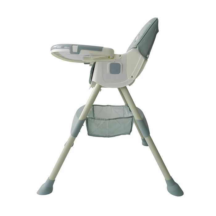 Дитячий стільчик для годування 4 в 1 від 6 місяців з підставкою для ніг зелений BDW
