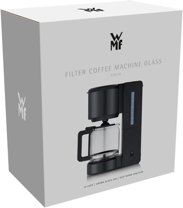 Кавомашина 1,25 л з фільтром, чорна Stelio WMF