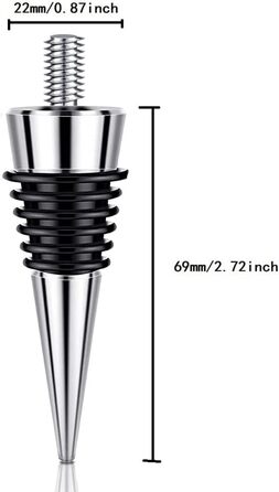 Металевих пробок для пляшок, порожніх, з цинкового сплаву, набір пробок для винних пляшок, багаторазових, для збереження вина, корок, набір пробок для пляшок, 6 шт.