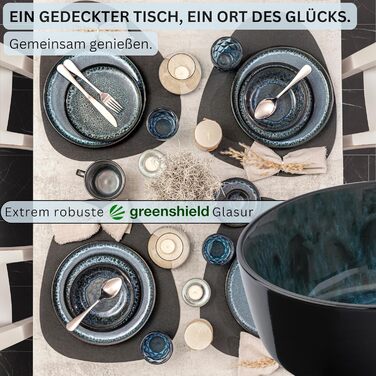 Кам&39яні миски для пасти 6 предметів, набір мисок для пасти на 6 осіб, набір мисок, придатний для миття в посудомийній машині та мікрохвильовій печі, велика багатофункціональна миска темно-сірого кольору 750 мл VALUE COLLECTION (Маніла, миски 6 предметів