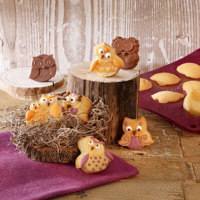 Форма для кексів у вигляді сов, 15,8 x 20,8 x 2,5 см, RBV Birkmann