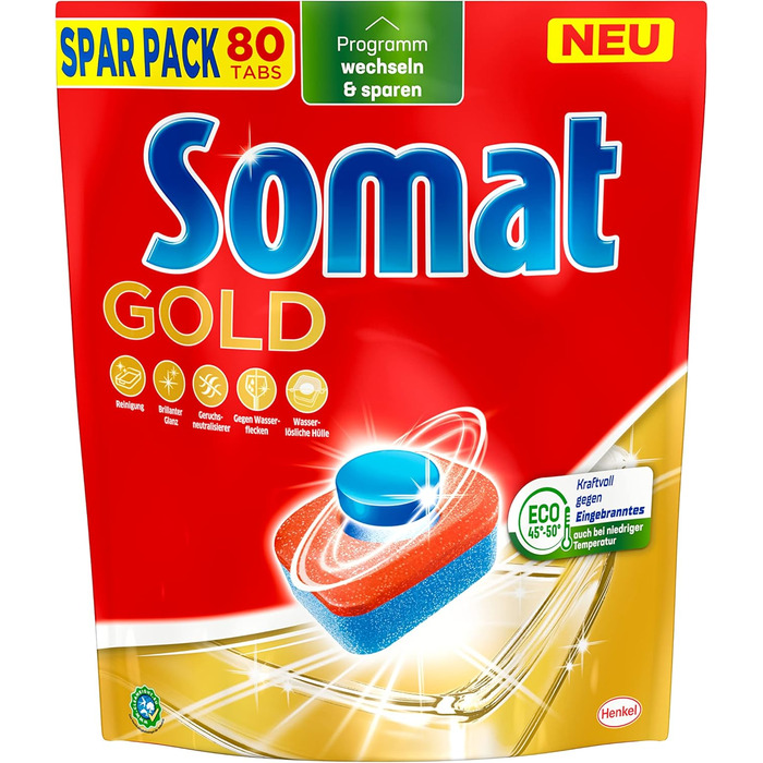 Таблетки для посудомийної машини 80 таблеток Somat