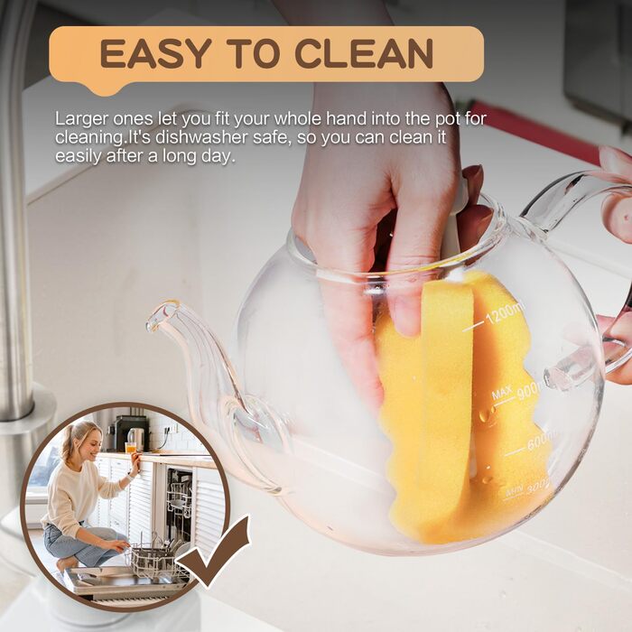 Заварочный чайник, 1200 мл с сетчатым фильтром zpose