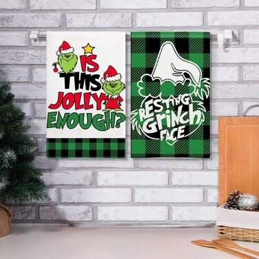 Набір з 4 різдвяних кухонних рушників 45 x 65 см, набір Y Ohok