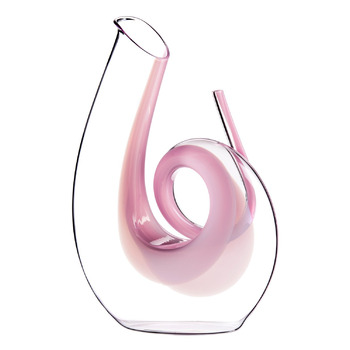 Декантер Curly pink 1400 мл, кришталь, ручна робота, Riedel