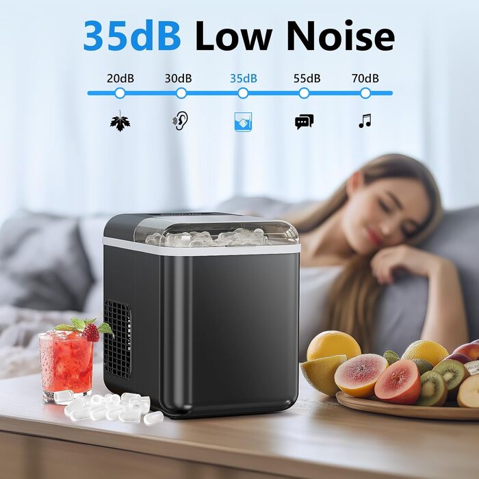 Маленький льодогенератор 1,3 л 105 Вт Eicnr