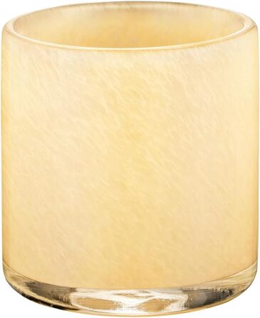 Подсвечник стеклянный, размер L, 15 x 16 см желтый SAGA Blomus