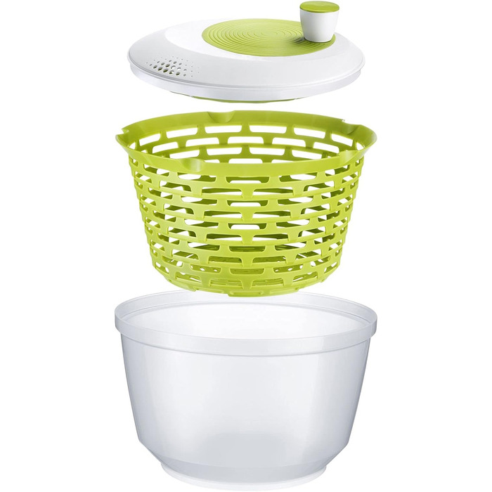 Спиннер для салата 4.4 л, ø 23.5 см, пластик, яблочно-зеленый, 4 шт Westmark