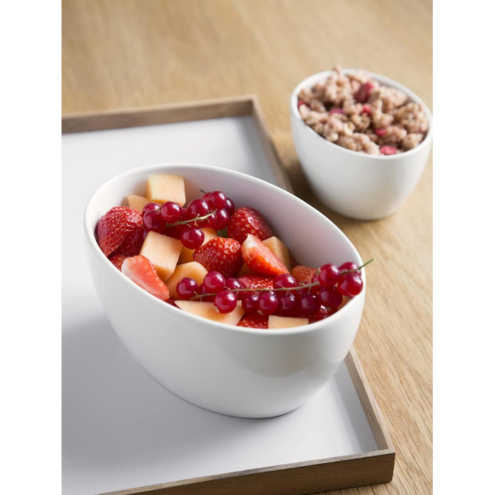 Тарілка овальна 28 x 18,5 см біла Ursula Kähler