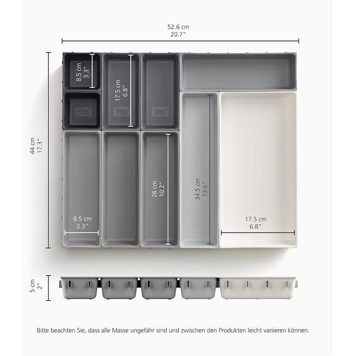 Органайзер для шухляди на 10 відділень Blox Joseph Joseph