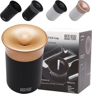 Попільничка для тютюнових стіків чорний-золотий GC