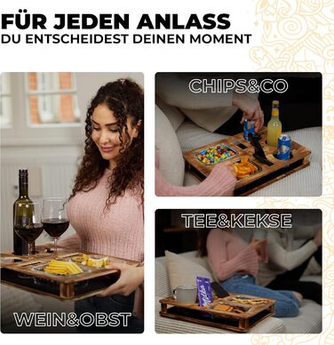 Преміальний дерев'яний органайзери для снеків 32 х 45 см SnackNest