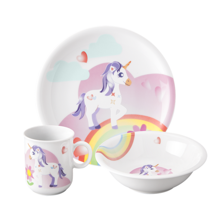 Набір дитячого посуду 3 предмета Mein kleines Einhorn Compact Seltmann