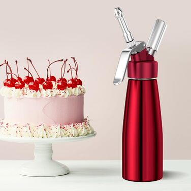 Диспенсер для вершків 500 мл червоний Newaner