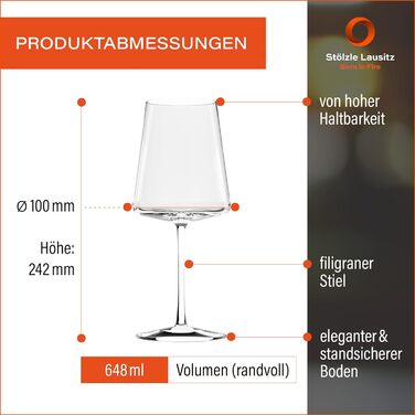 Келих для червоного вина, набір з 6 келихів, Power Stölzle Lausitz