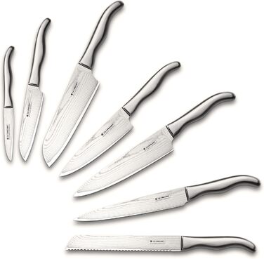 Ніж шеф-повара, 15 см дамаська сталь, нержавіюча сталь Le Creuset