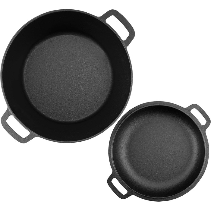 Казан чавунний 6,8 л з кришкою BBQ-Toro