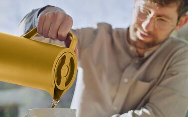 Термокувшин 1 л, горчично-красный Motiva Emsa