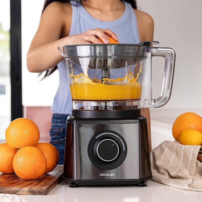 Кухонний комбайн 2000 Вт, чорний Paprika 2000 Full Cecotec