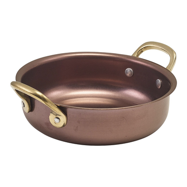 Сковорода для подачі 13.5*3.75 см, 460 мл, кругла, металева, Copper Vintage Steel, GenWare