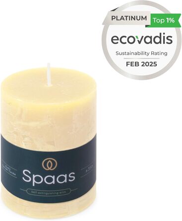 Свічка Spaas Rustic Pillar 70/95 мм 35 шт. - світло-рожева (слонова кістка)