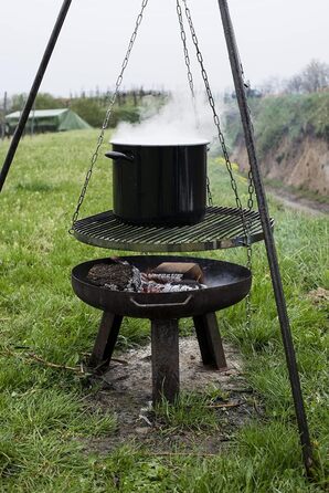 Каструля 24 см, 8 л, чорний Riess