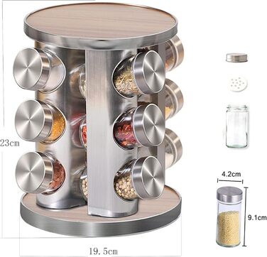 Карусель для 12 банок спецій Manfâ