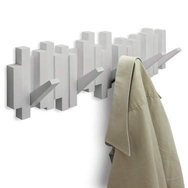 Вешалка настенная sticks серая Umbra