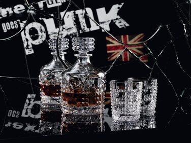 Набор для лонг-дринка, 4 предмета, хрустальное стекло, 390 мл, Punk, 0099498-0 (графин 2 чашки)