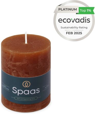 Свічка Spaas Rustic Pillar 70/95 мм 35 шт. - світло-рожева (бордо)