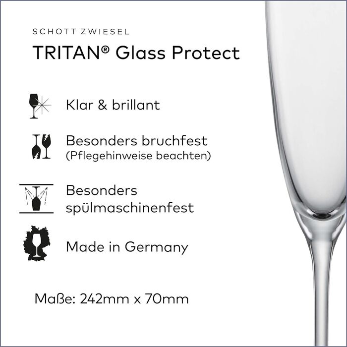 Келих для шампанського 0,2 л, набір 6 предметів, Classico Schott Zwiesel