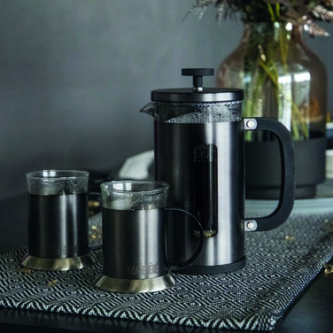 Френч-прес Kitchen Craft LA CAFETIERE, сталевий зі скляною колбою, 350 мл