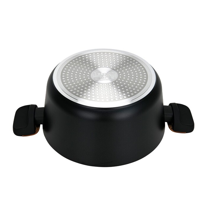 Каструля Fissman FEORELLA 24x11,5 см 4,43 л зі скляною кришкою алюміній з антипригарним покриттям (14514)