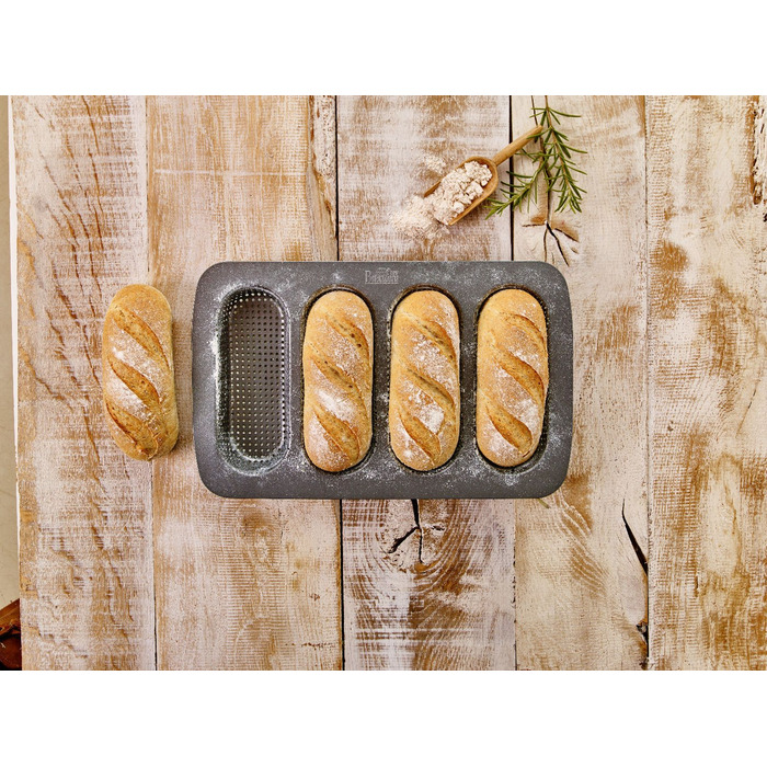 Деко для випічки міні-багетів, 35 x 22 х 3 см, Laib und Seele RBV Birkmann