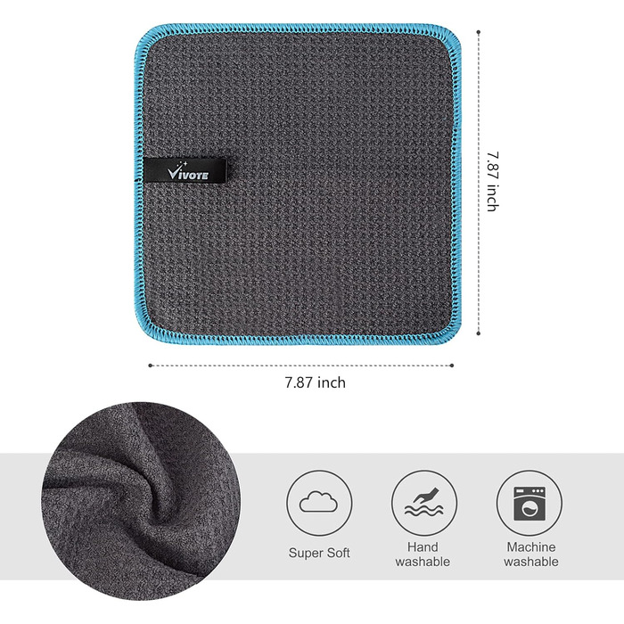 Кухонні рушники VIVOTE, рушники для гостей, подарункові, 40x60 см, 2 шт., м&39які кухонні рушники, абсорбуючі рушники (сірі 20x20)