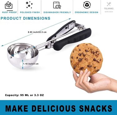 Ложка для морозива 19 см TELANKS